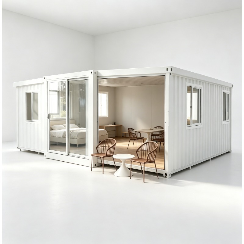 Tiny Home Bathroom Kitchen - 40フィート拡張可能コンテナハウスプレハブ住宅（キッチン・バスルーム付き） | ヴィラリゾート家族旅行用モジュール式タイニーハウス