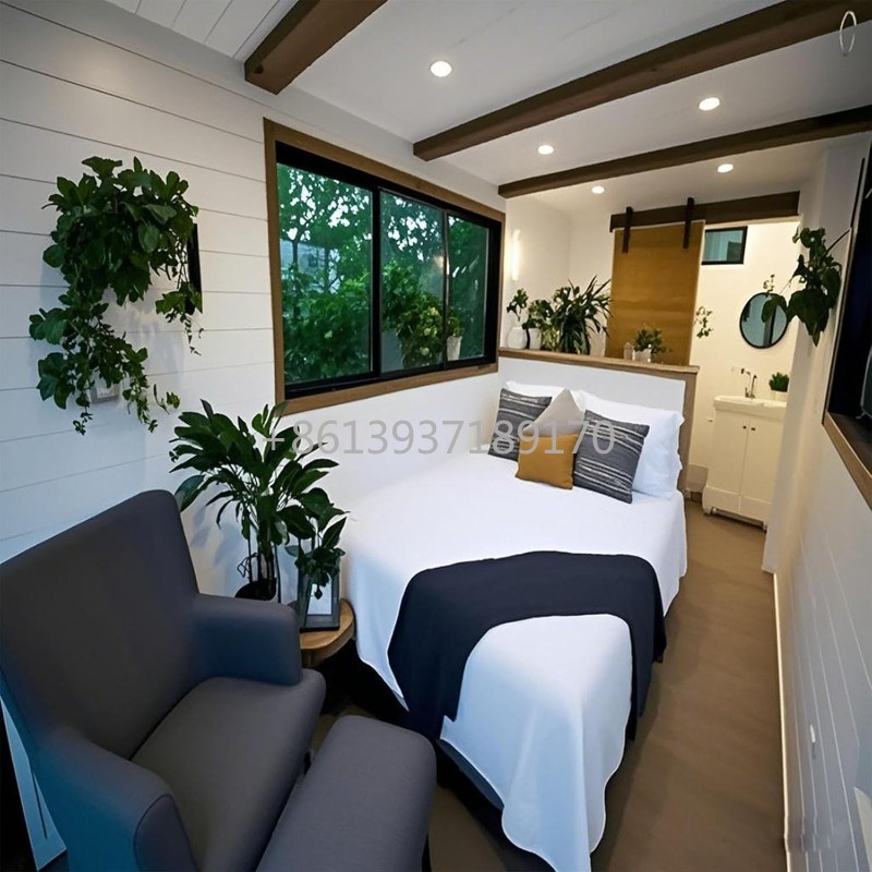 Tiny Home Bathroom Kitchen - 豪華な拡張可能なプレハブ小型住宅、キッチン、バスルーム付き、モダンな折りたたみ式モジュールハウス、移動式ヴィラ、コンテナハウス、ソーラー付き