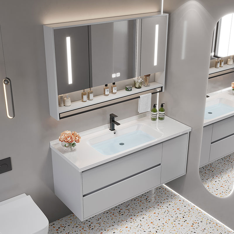 ヴィンテージパーティション洗面化粧台トイレ化粧台白色光洗面化 - Home Bathroom Vanity Combo のレビューと価格