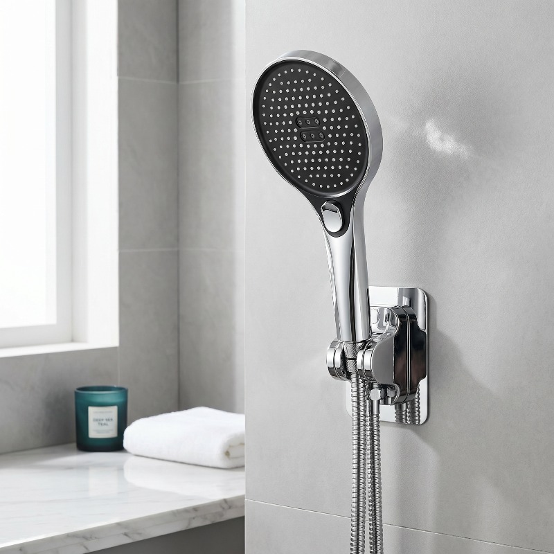 耐久性のある高圧ハンドヘルドシャワーセット、ABS素材、シル - Home Bath のレビューと価格