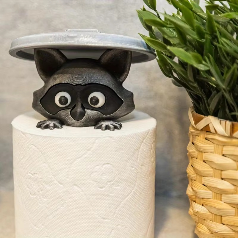 クリエイティブ漫画アライグマトイレットペーパーホルダーかわい - Home Bathroom Ideas のレビューと価格