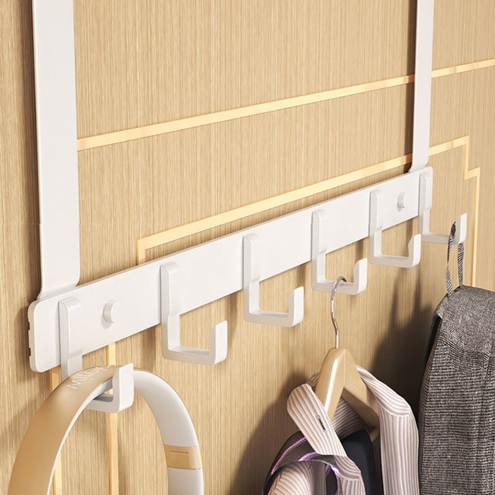 ドア上の収納フック 6 フック洋服コート帽子タオルハンガーホ - Tiny Home Bathroom Kitchen のレビューと価格