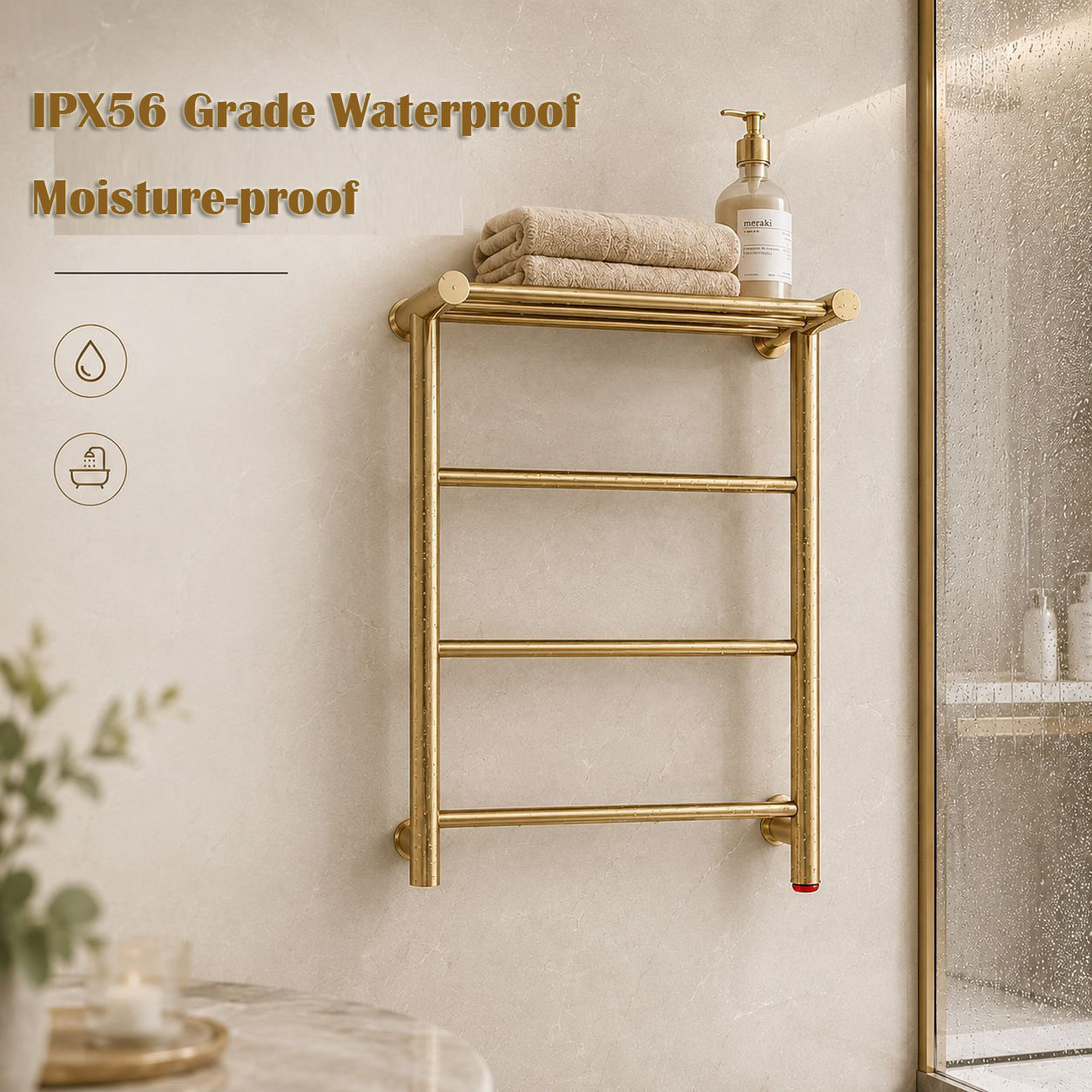 2026年新型ゴールド壁掛け電気タオルウォーマーラック304 - Towel Warmer Electric のレビューと価格