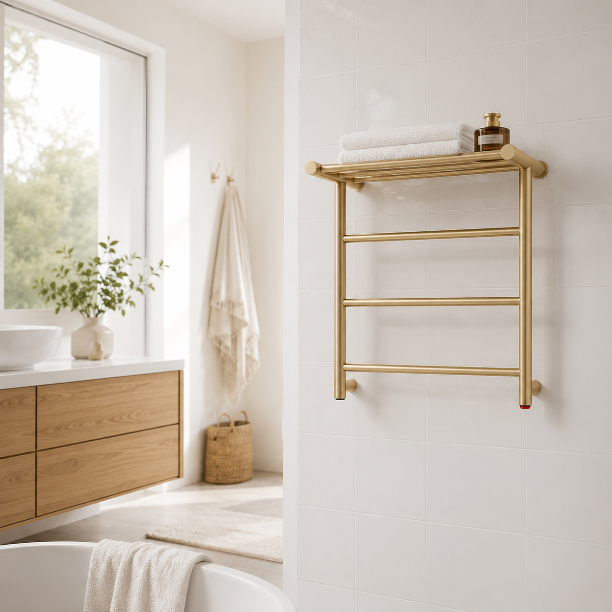 2026年新型ゴールド壁掛け電気タオルウォーマーラック304 - Towel Warmer Electric のレビューと価格