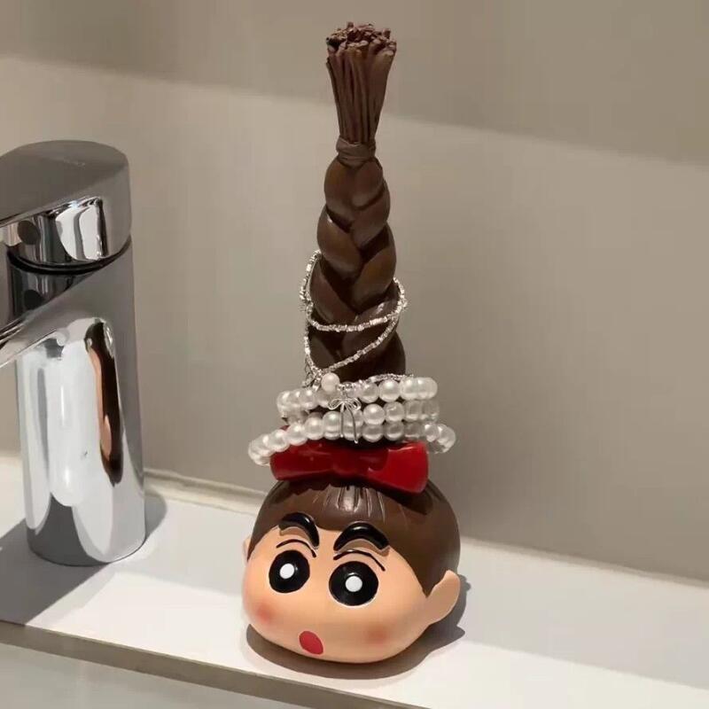 かわいいクレヨンしんちゃんロング三つ編みヘアネクタイ収納ラッ - Home Bathroom Products のレビューと価格