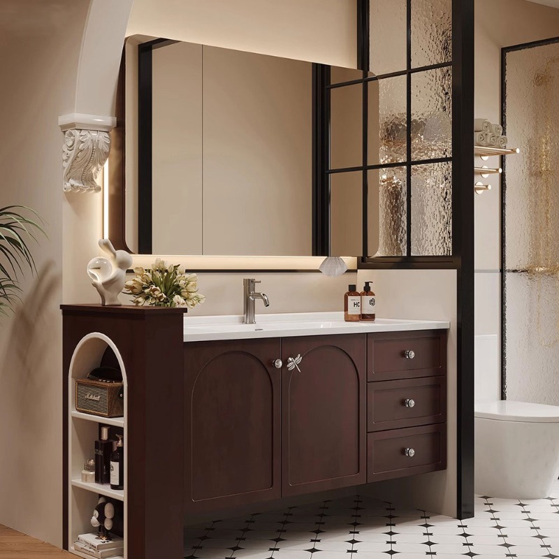 ウォールハマキバスルームキャビネットオーガナイザー収納香水ミ - Home Bathroom Vanity Combo のレビューと価格