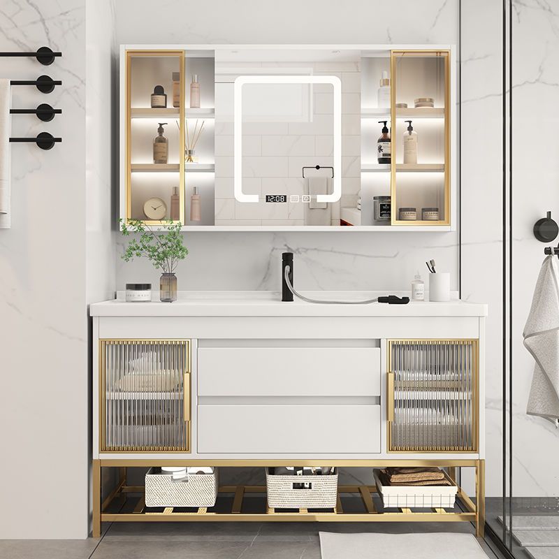 シンクオーガナイザー付きバスルームバニティキャビネットシンプ - Home Bathroom Vanity のレビューと価格