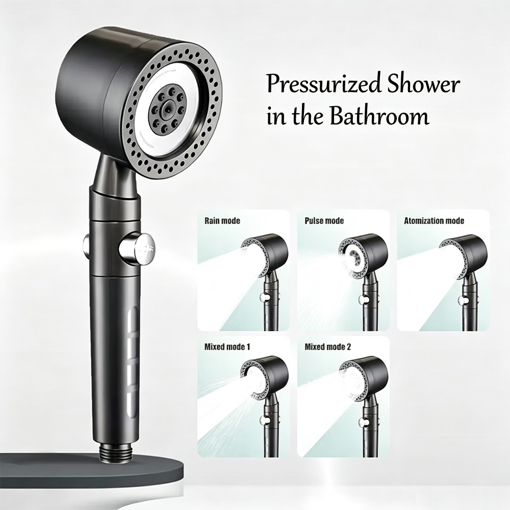 高圧ハンドヘルドシャワーヘッド、節水設計、ワンキーオン/オフ - Home One Bathroom Accessories のレビューと価格