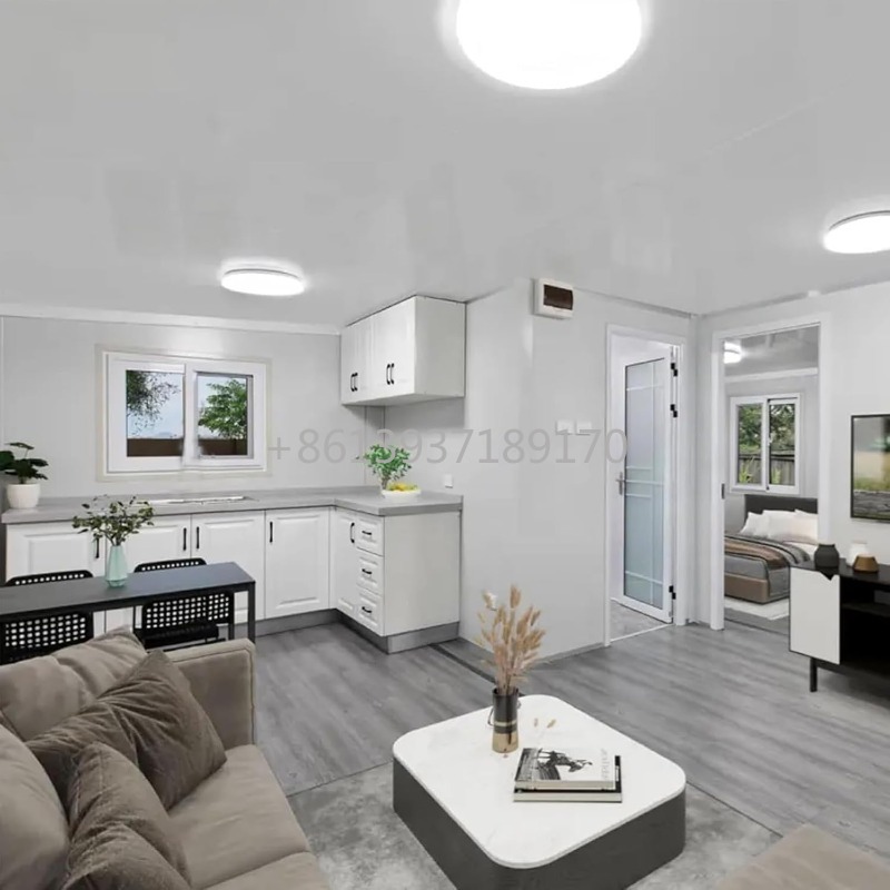 移動可能なプレハブ式小型住宅販売中。2寝室、1バスルーム、キ - Tiny Home Bathroom Kitchen のレビューと価格