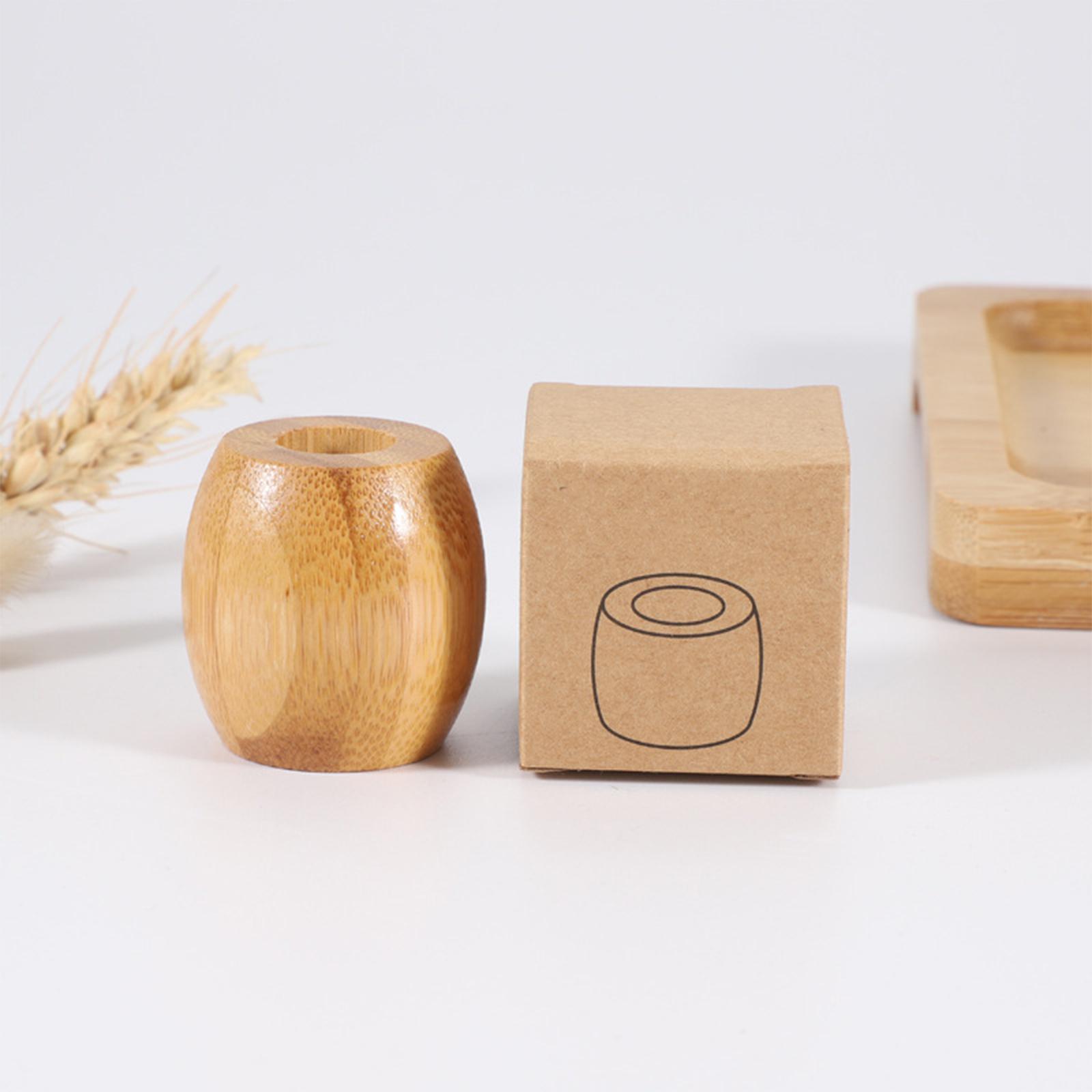 竹製歯ブラシホルダー コンパクトで環境に優しいバスルームオー - Home One Bathroom Accessories のレビューと価格