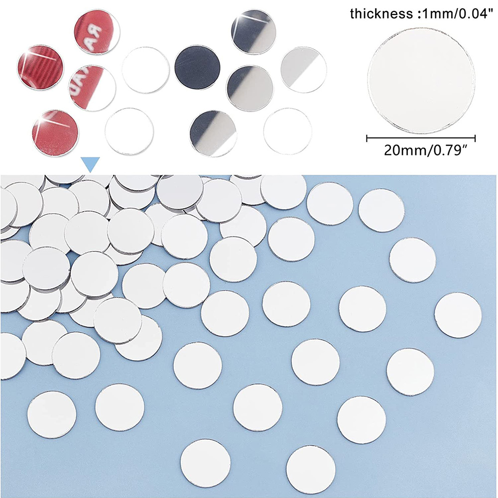 粘着性アクリルミラー,丸型,ミニモザイク,スクラップステッカ - Home Bathroom Tiles のレビューと価格