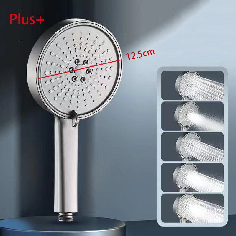 5モードシャワーヘッドシャワーヘッドセット大型ラウンド高圧ポ - Home Bathroom Shower のレビューと価格