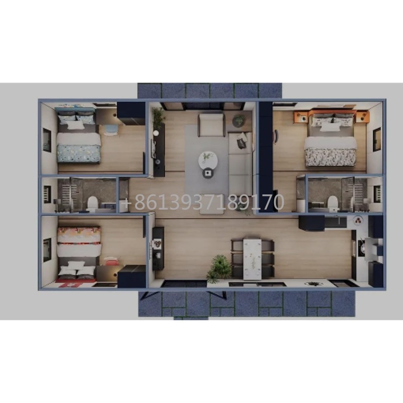 モジュール式プレハブ小型住宅（大人用）、2寝室と1つのフル装 - Tiny Home Bathroom Kitchen のレビューと価格