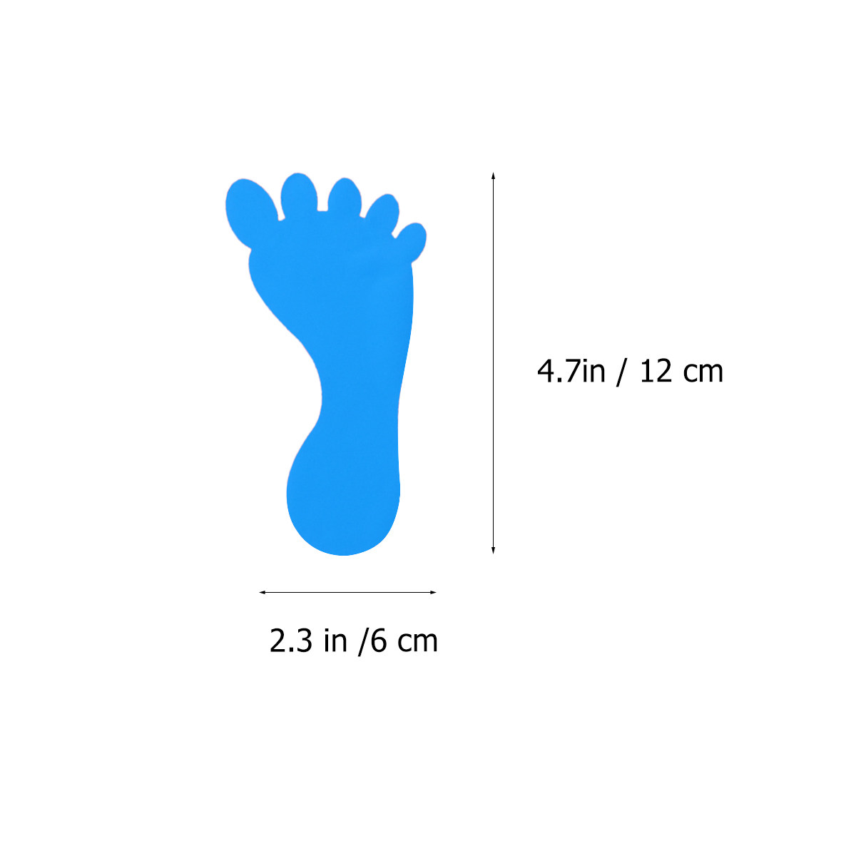 20 ペアフットプリントフロアステッカー PVC 素材バスル - Home Bathroom Tiles のレビューと価格