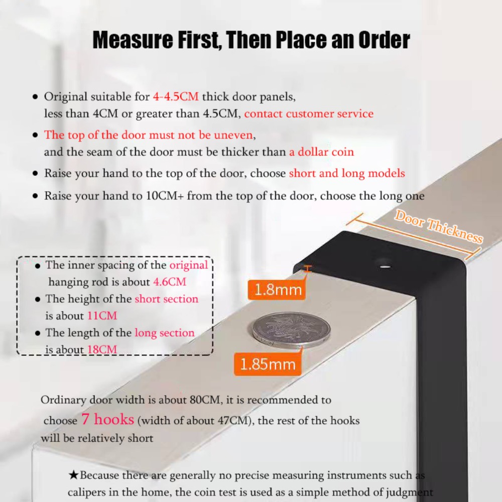 ドア上のフック 6 フック洋服コート帽子タオルハンガーバスル - Tiny Home Bathroom Kitchen のレビューと価格