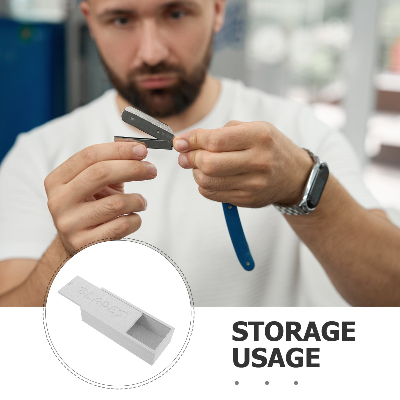 白い二重コンパートメントの刃収納ケース、家庭用浴室や理髪店用 - Home One Bathroom Accessories のレビューと価格