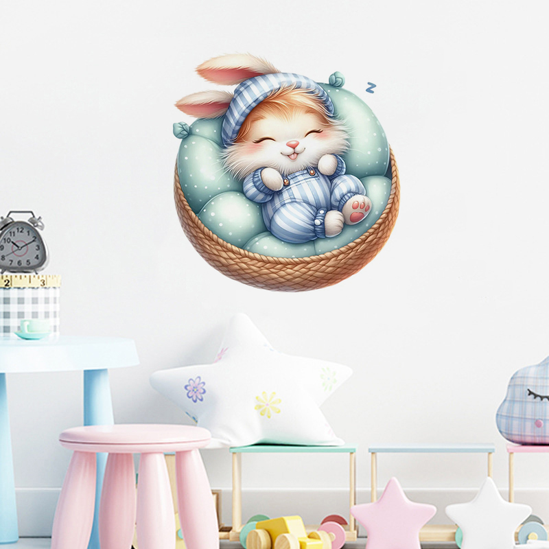 かわいいウサギのステッカー,防水ウォールステッカー,壁,バス - Home Bathroom Tiles のレビューと価格