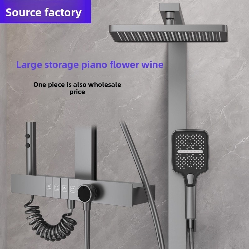 デジタルシャワーヘッドセット 圧力アップ 家庭用浴室 温冷水 - Home Bathroom Shower のレビューと価格