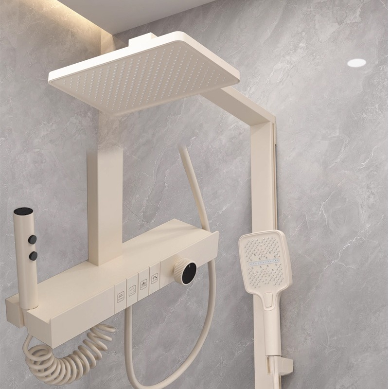 デジタルシャワーヘッドセット 圧力アップ 家庭用浴室 温冷水 - Home Bathroom Shower のレビューと価格