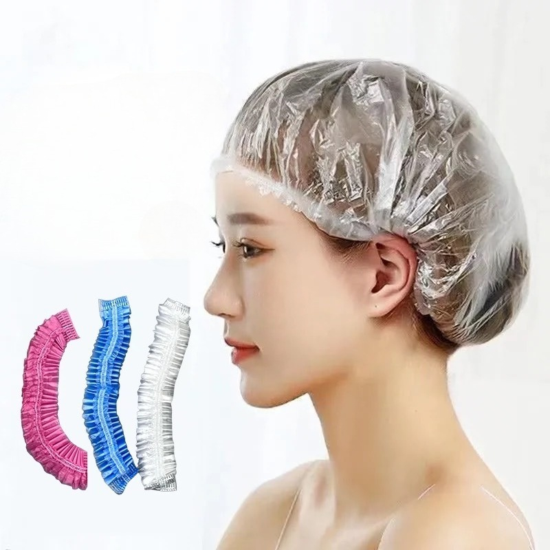 50 個使い捨てシャワーキャップカバーサウナアクセサリー透明 - Home Bathroom Sauna のレビューと価格