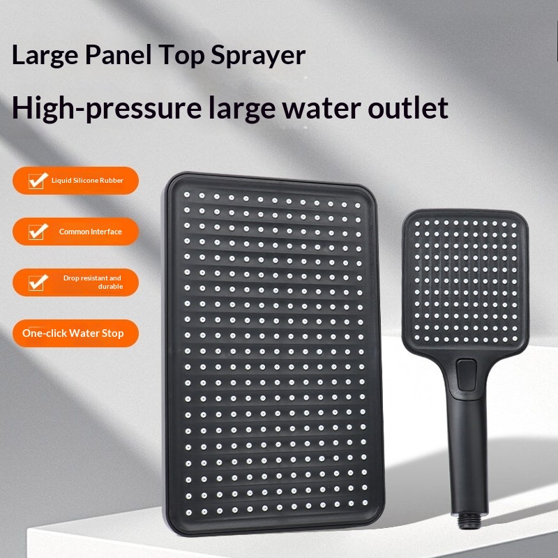 ターボ高圧ハンドヘルドシャワーヘッドセット、多機能スプレーガ - Home Bathroom Shower のレビューと価格