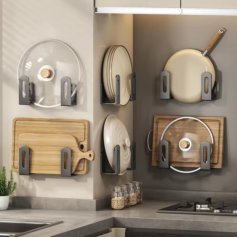 2 ピース/セット鍋蓋ラックポットカバーまな板ホルダースポン - Tiny Home Bathroom Kitchen のレビューと価格
