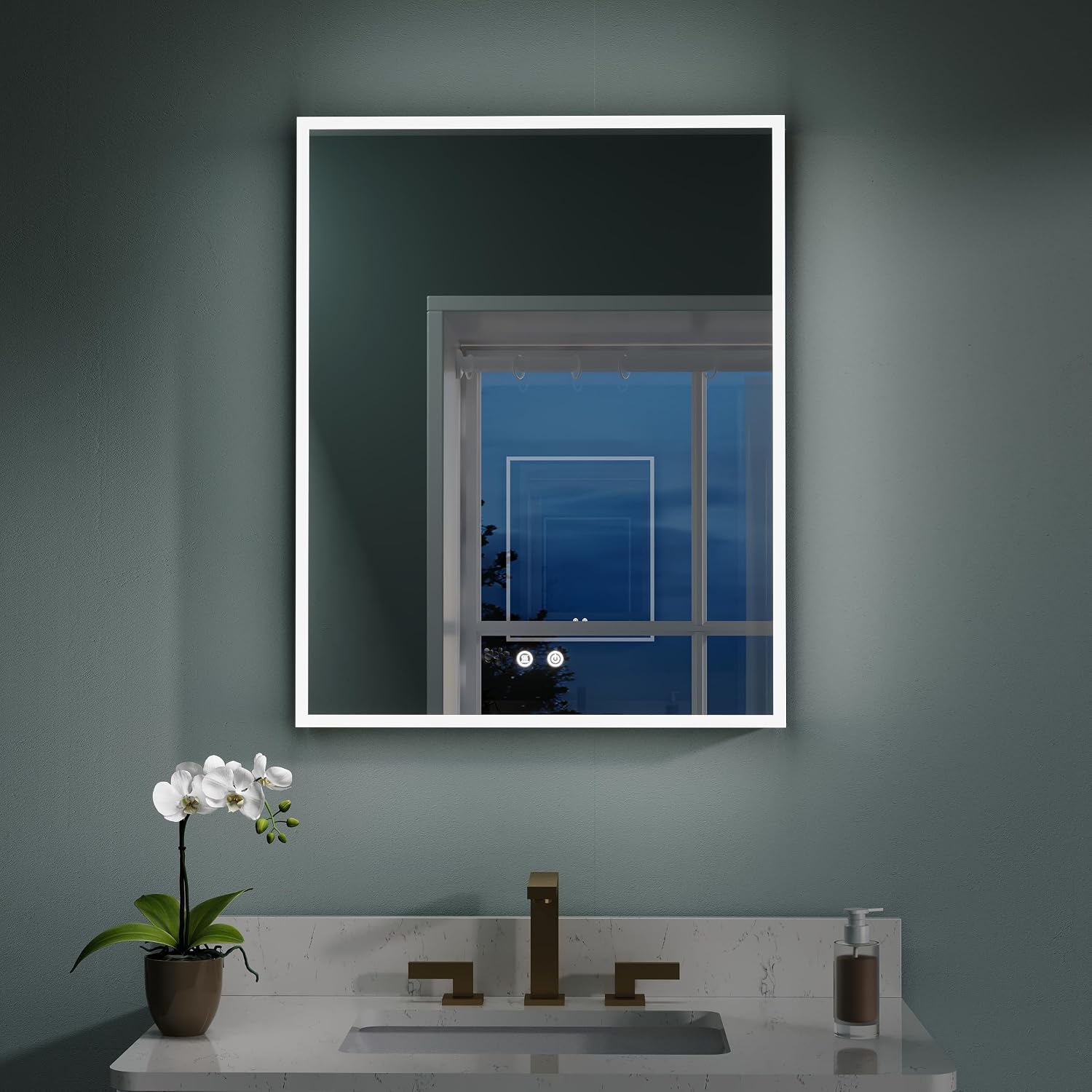 24インチ x 30インチの照明付き薬品キャビネット、3倍拡 - Home Outlet Bathroom Cabinets のレビューと価格
