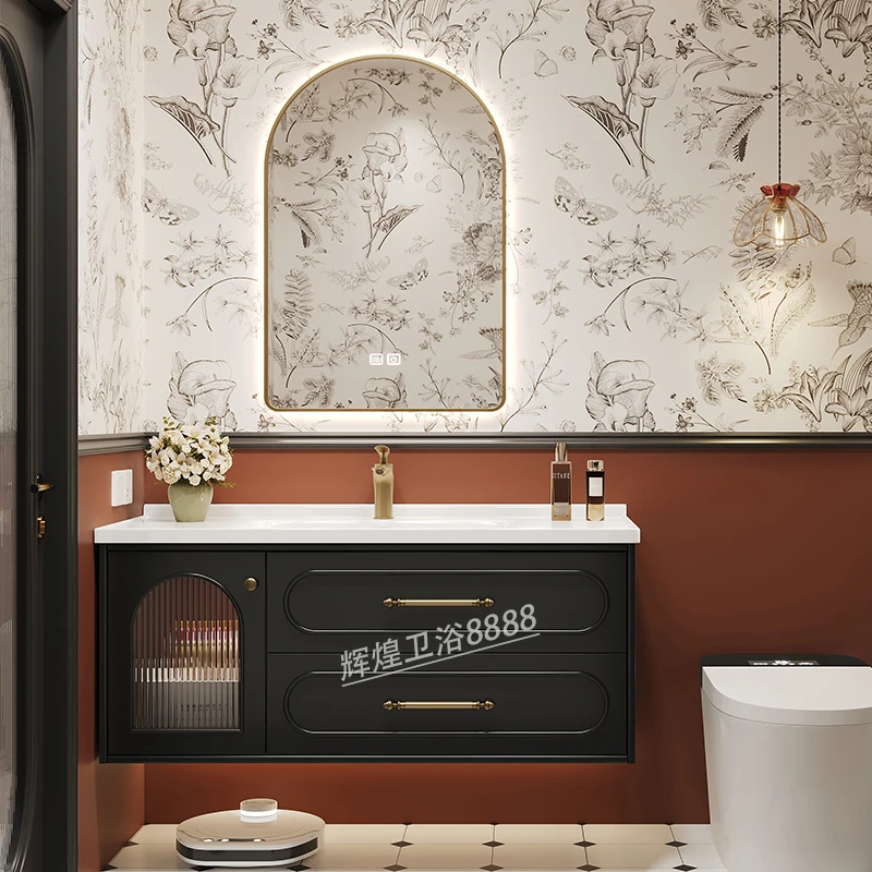 フランスの高級バスルームキャビネットセラミック洗面台ヴィンテ - Home Bathroom Vanity Combo のレビューと価格