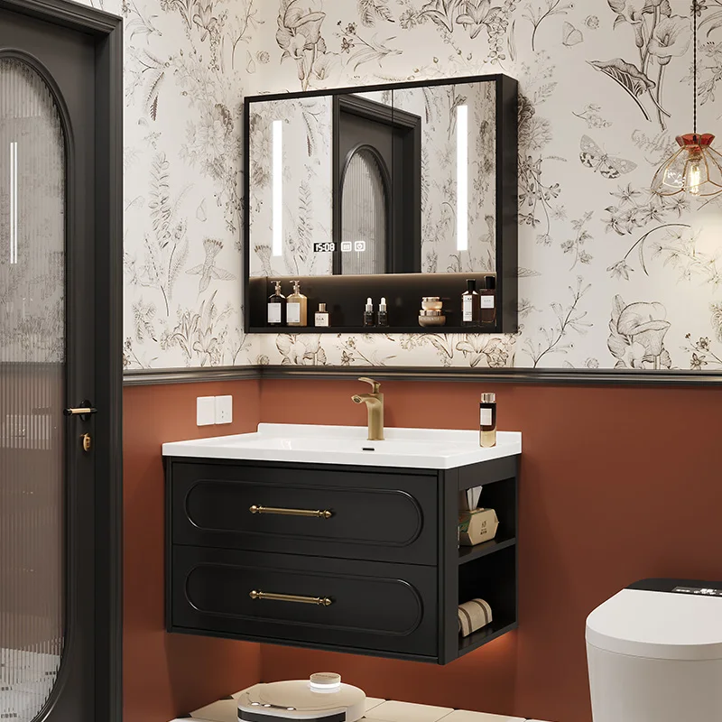 フランスの高級バスルームキャビネットセラミック洗面台ヴィンテ - Home Bathroom Vanity Combo のレビューと価格