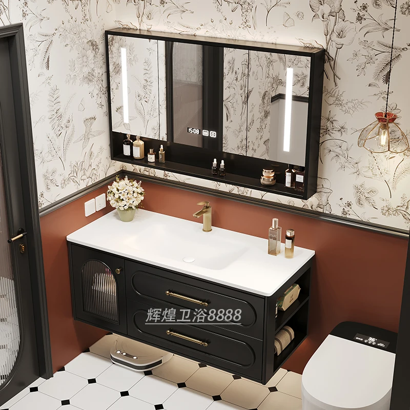 フランスの高級バスルームキャビネットセラミック洗面台ヴィンテ - Home Bathroom Vanity Combo のレビューと価格