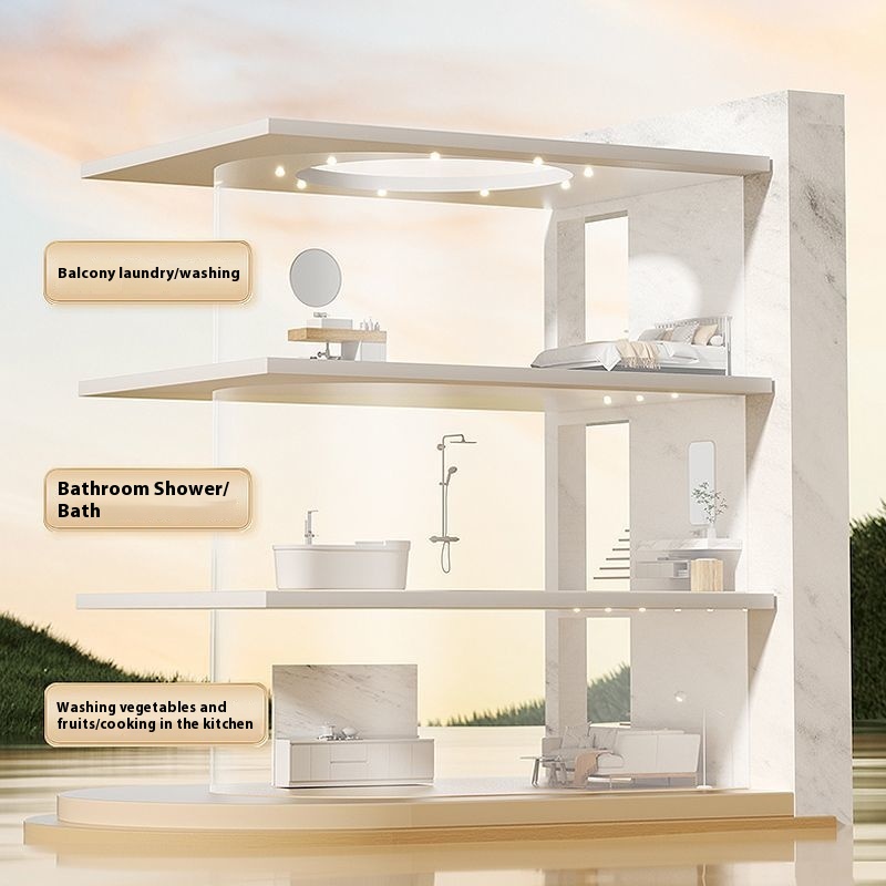 プレシャワーヘッド、家庭用シャワーセット、スケール・塩素除去 - Home Bathroom Shower のレビューと価格