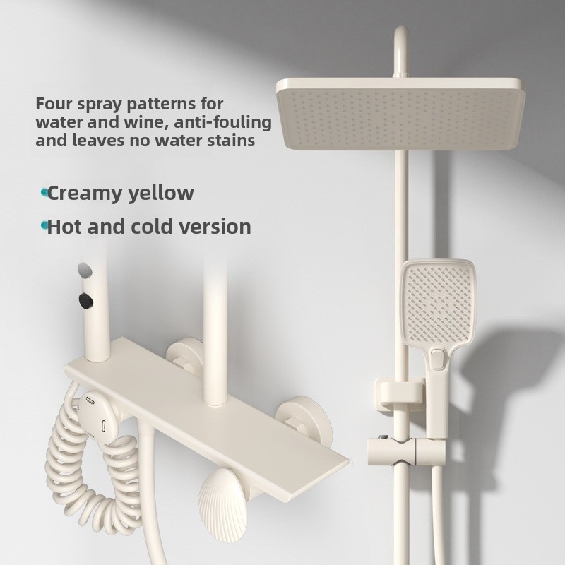 全銅製ガンメタルシャワー水栓セット サーモスタット式圧力増強 - Home Bathroom Shower のレビューと価格