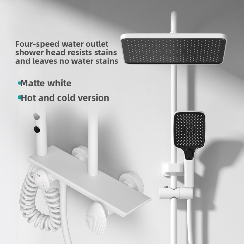 全銅製ガンメタルシャワー水栓セット サーモスタット式圧力増強 - Home Bathroom Shower のレビューと価格