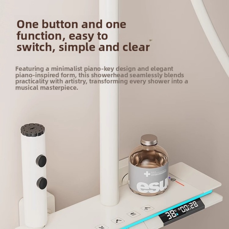 サーモスタットシャワーセット家庭用バスルームピアノキーレイン - Home Bathroom Shower のレビューと価格