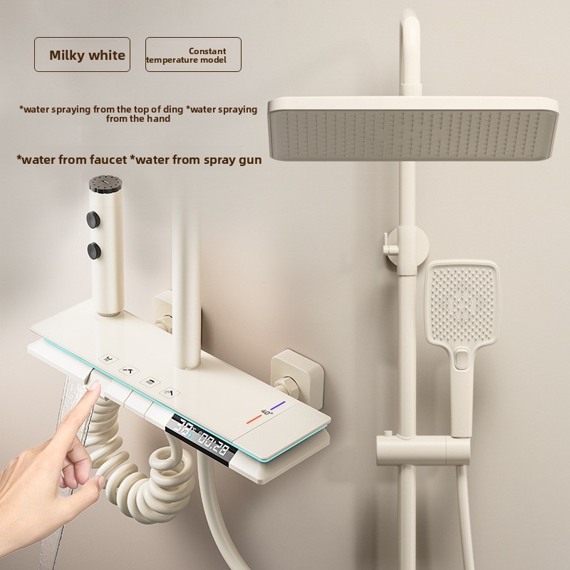 サーモスタットシャワーセット家庭用バスルームピアノキーレイン - Home Bathroom Shower のレビューと価格