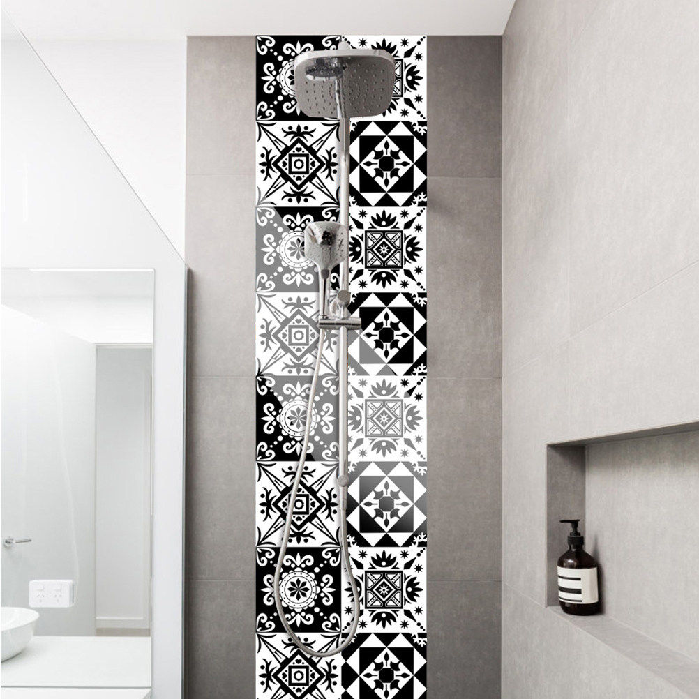 10 個の家の装飾ウォールステッカータイル自己粘着装飾デカー - Home Bathroom Tiles のレビューと価格