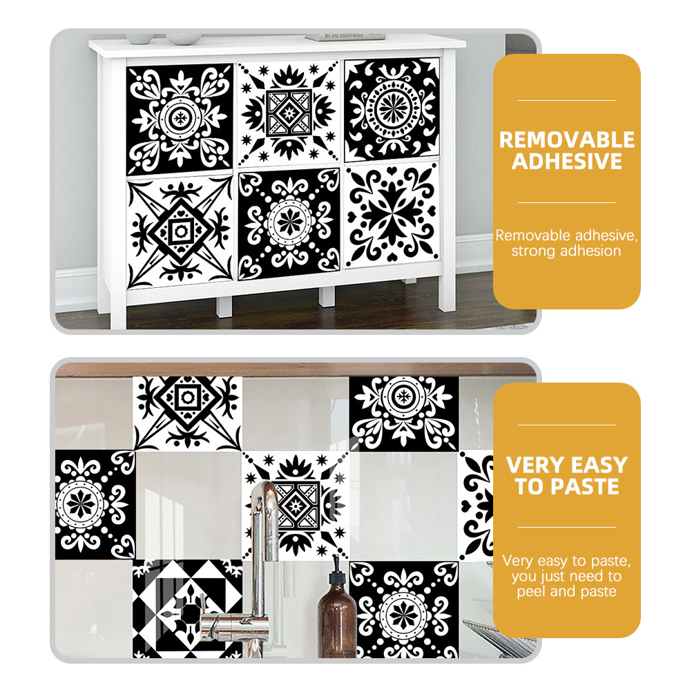 10 個の家の装飾ウォールステッカータイル自己粘着装飾デカー - Home Bathroom Tiles のレビューと価格
