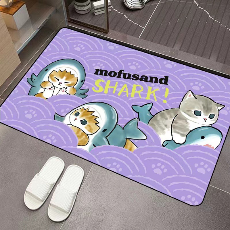 モフサンド漫画珪藻土吸水フロアマット滑り止めドアマット浴室入 - Home Bathroom Model のレビューと価格