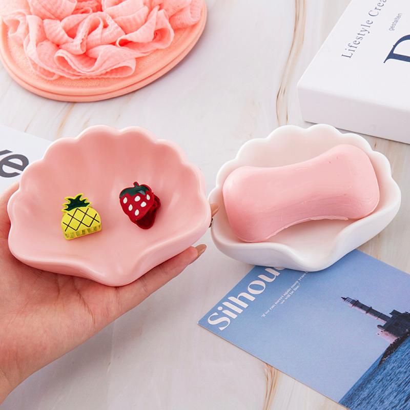 かわいいリボンハート型のセラミック製ソープディッシュ、水切り - Home Bathroom Vanity のレビューと価格