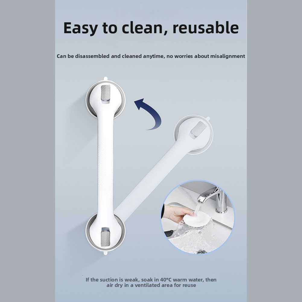 2個入り 超強力吸盤式グラブバー 安全ハンドル ドリル不要設 - Home Bathroom Grab Bar のレビューと価格