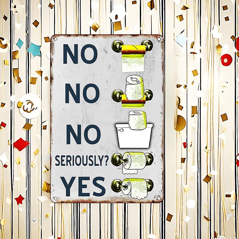 ヴィンテージスタイルの面白いバスルーム用トイレットペーパーエ - Home Bathroom Etiquette のレビューと価格