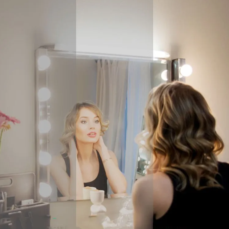 LED化粧鏡ライト ハリウッドスタイル USB調光可能 明る - Home Bathroom Vanity のレビューと価格