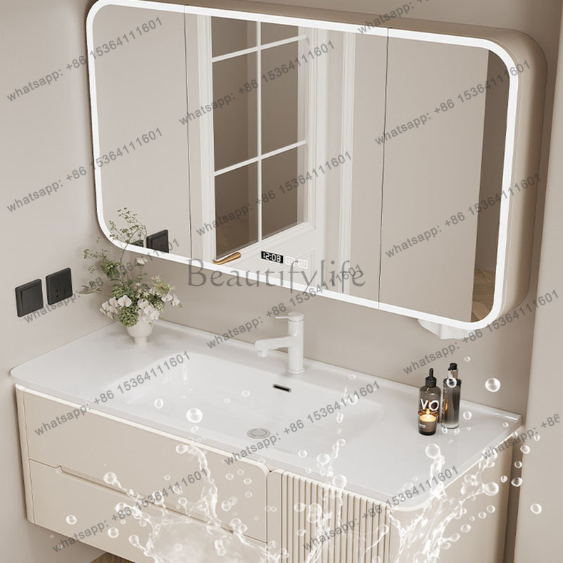 LJYLuxury モダンなバスルームキャビネット収納オーガ - Home Bathroom Vanity Combo のレビューと価格
