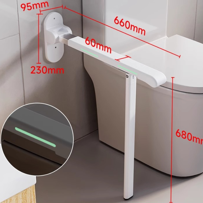 トイレ安全ハンドル折りたたみ式グラブバー ステンレス鋼滑り止 - Home Bathroom Grab Bar のレビューと価格