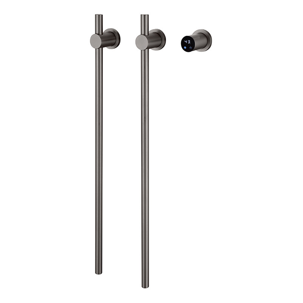 縦型マットホワイト80.5x2.2cm 2連電気タオルウォー - Towel Warmer Electric のレビューと価格