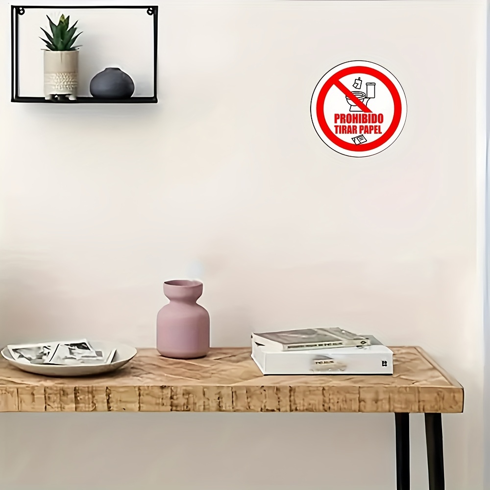 「トイレに紙を投げないでください」ヴィンテージメタルウォール - Home Bathroom Etiquette のレビューと価格