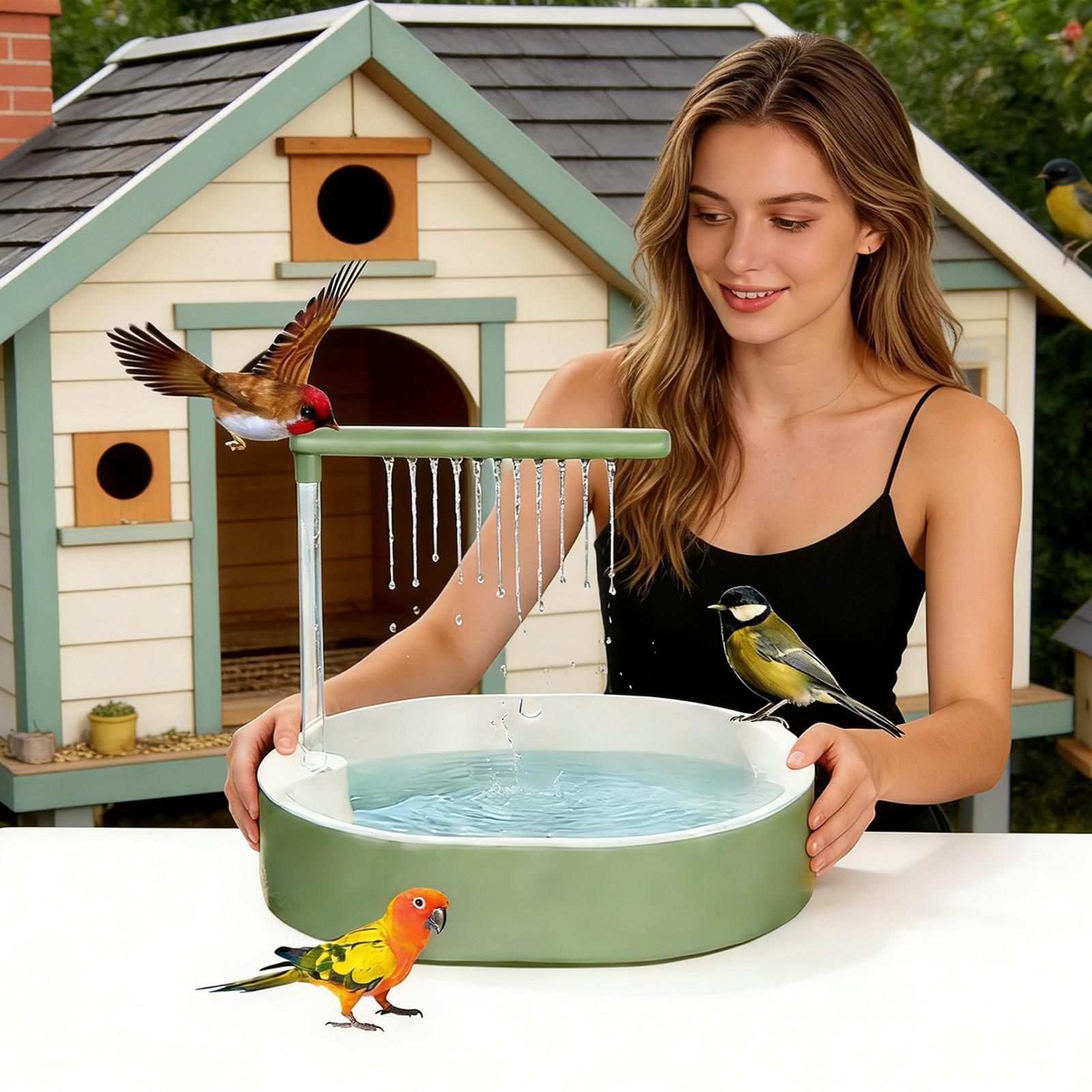 オウム用バスバードケージ噴水、オウムレット用シャワー噴水、家 - Home Bath のレビューと価格