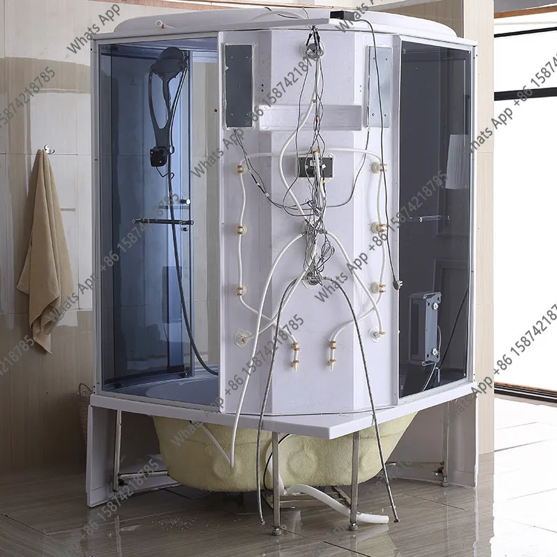 ハイインテグラルシャワールーム 長方形バスタブ付き 完全密閉 - Home Bathroom Shower のレビューと価格