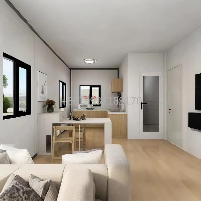 20フィート折りたたみ式拡張可能2ベッドルームコンテナハウス - Tiny Home Bathroom Kitchen のレビューと価格