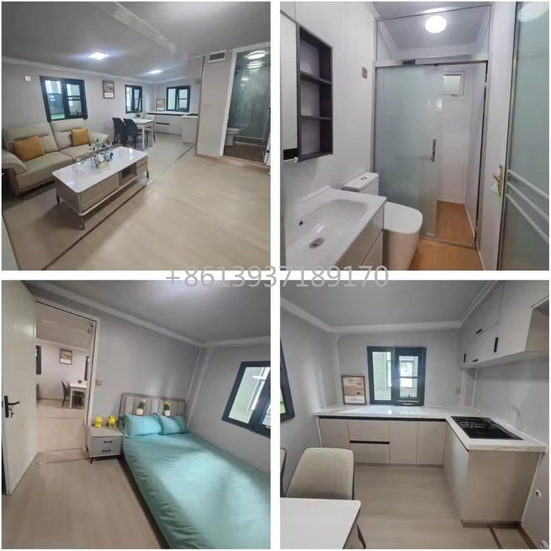 20フィート折りたたみ式拡張可能2ベッドルームコンテナハウス - Tiny Home Bathroom Kitchen のレビューと価格